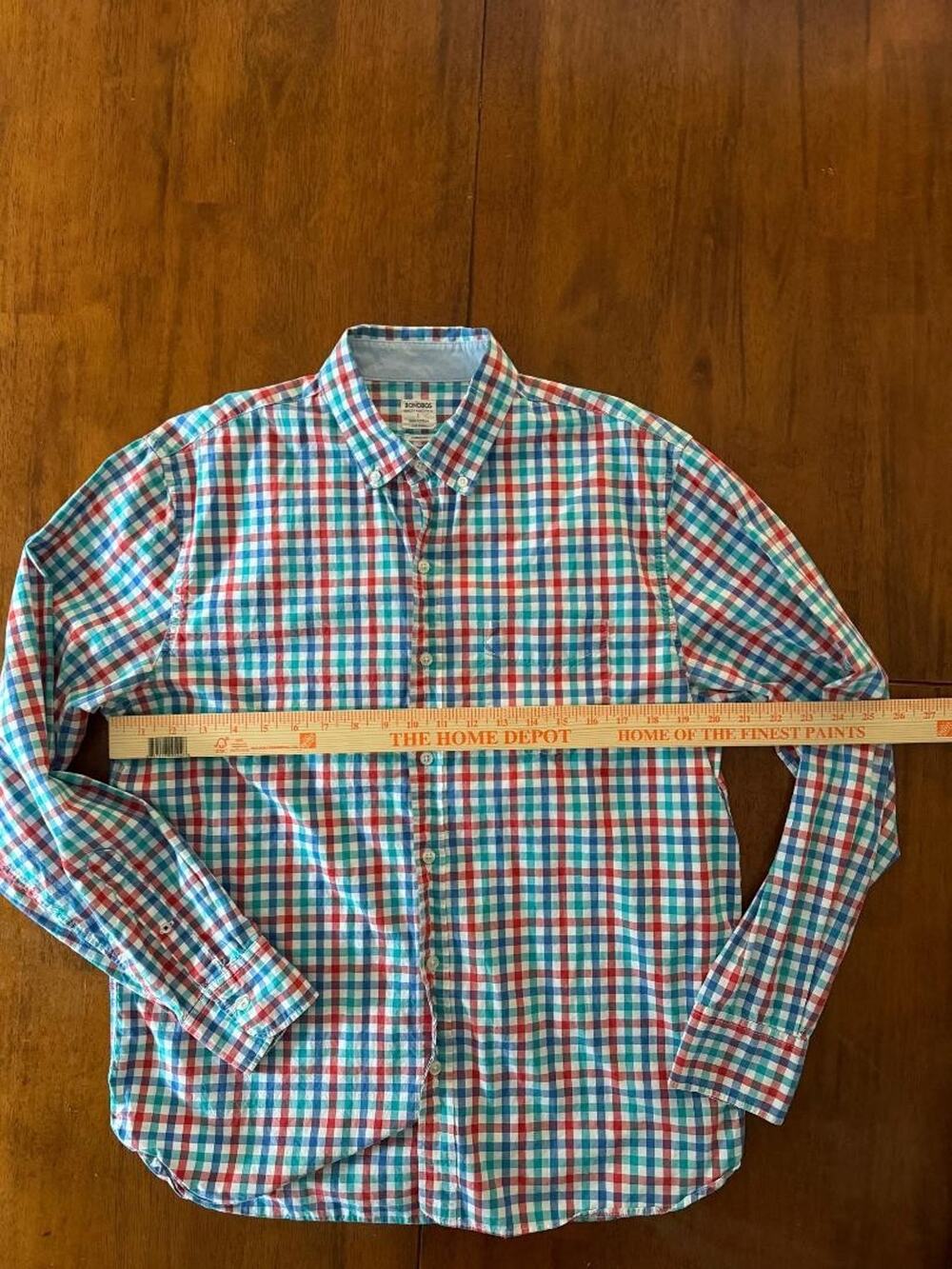Mens Bonobos Standard Fit Long Sleeve Button Up Shirt, Size L